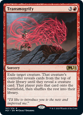 Transmogrify (Magic 2021 Core Set) Medium Play