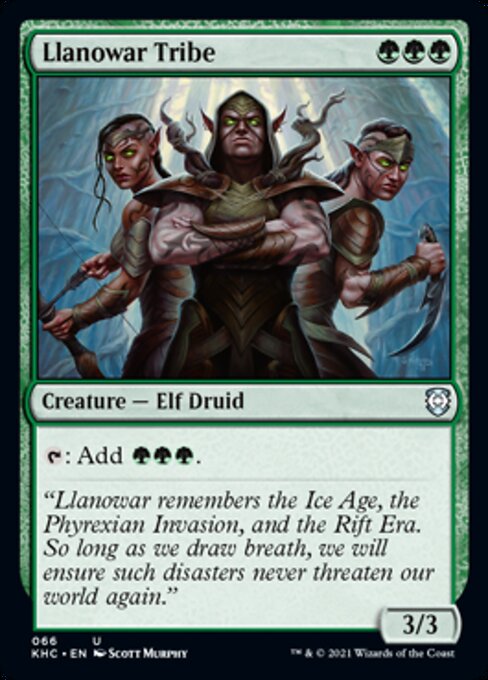 Llanowar Tribe (Commander 2021 Kaldheim) Near Mint