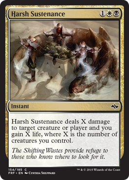 Harsh Sustenance (Fate Reforged) Light Play