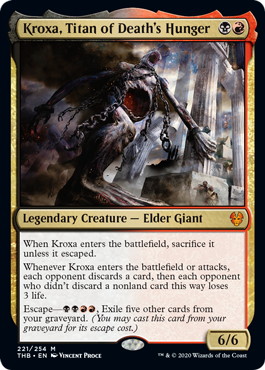 Kroxa, Titan of Death's Hunger (Theros Beyond Death) Medium Play Foil