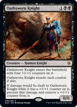Oathsworn Knight (Throne of Eldraine) Light Play Foil