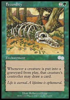 Fecundity (Urza's Saga) Light Play