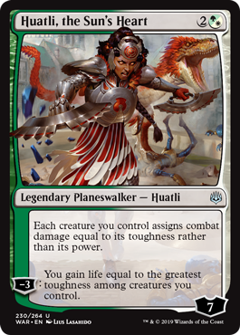 Huatli, the Sun's Heart (War of the Spark) Medium Play
