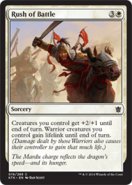 Rush of Battle (Khans of Tarkir) Medium Play