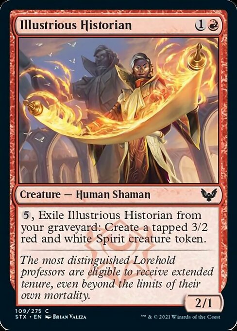 Illustrious Historian (Strixhaven) Light Play Foil