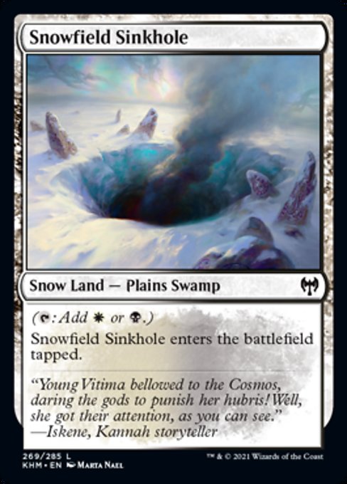 Snowfield Sinkhole (Kaldheim) Near Mint Foil