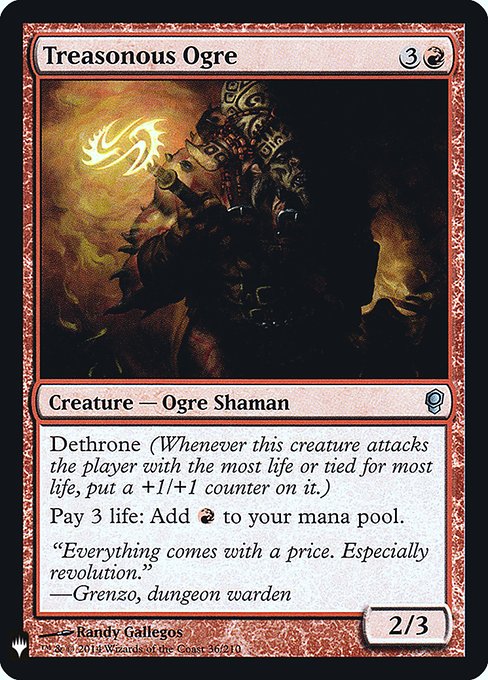 Treasonous Ogre (Mystery Booster Retail Edition Foils) Near Mint Foil