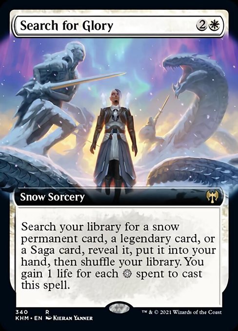 Search for Glory (Extended Art) (Kaldheim) Near Mint