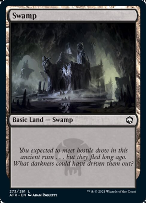 Swamp (273) (Adventures in the Forgotten Realms) Light Play