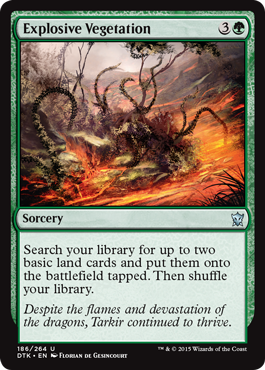 Explosive Vegetation (Dragons of Tarkir) Heavy Play