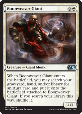 Boonweaver Giant (Magic 2015 Core Set) Light Play