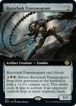 Razorlash Transmogrant (Extended Art) (The Brothers' War) Near Mint