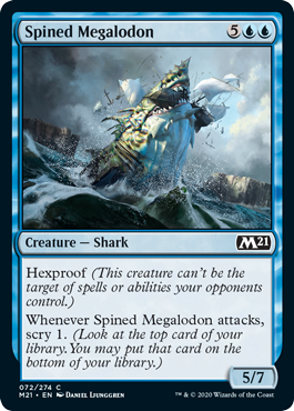 Spined Megalodon (Magic 2021 Core Set) Medium Play