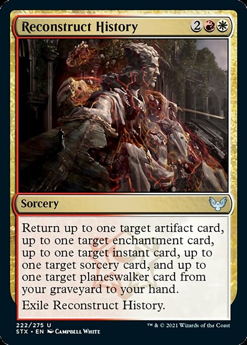 Reconstruct History (Strixhaven) Near Mint Foil