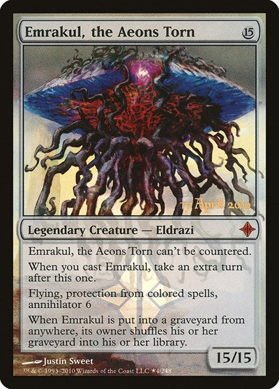 Emrakul, the Aeons Torn (Promos: Prerelease Cards) Heavy Play Foil