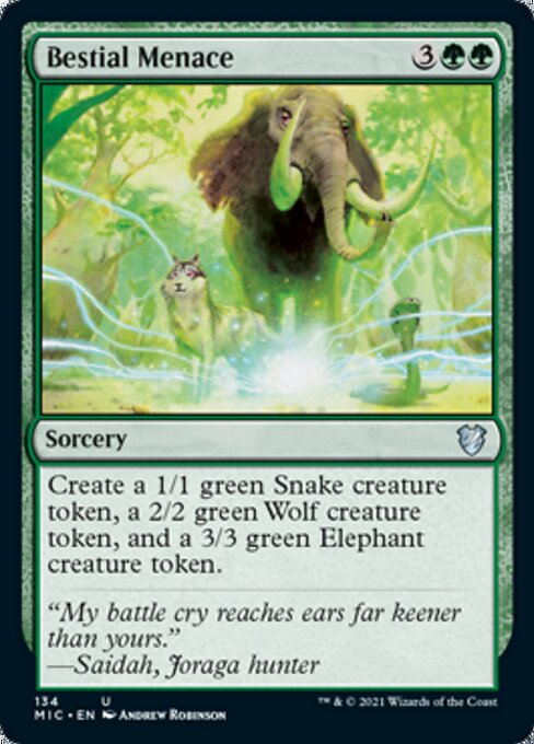 Bestial Menace (Commander 2021 Midnight Hunt) Near Mint