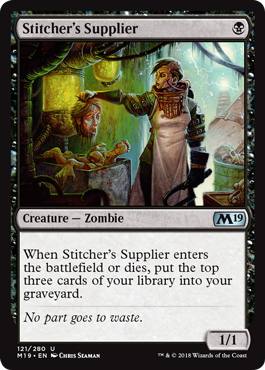 Stitcher's Supplier (Magic 2019 Core Set) Near Mint