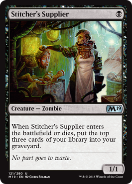 Stitcher's Supplier (Magic 2019 Core Set) Medium Play