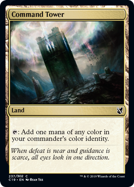 Command Tower (Commander 2019) Light Play