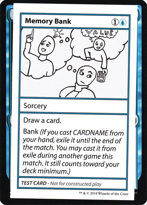 Memory Bank (No PW Symbol) (Mystery Booster Test Print 2021) Near Mint