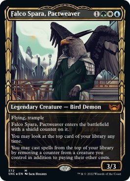 Falco Spara, Pactweaver (Gilded Foil) (Streets of New Capenna) Near Mint Foil