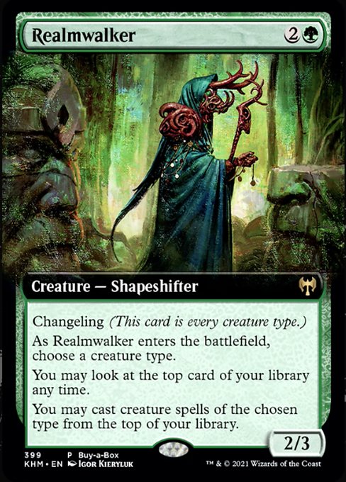 Realmwalker (BIBB Promo) (Kaldheim) Light Play Foil