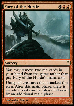 Fury of the Horde (Coldsnap) Light Play Foil