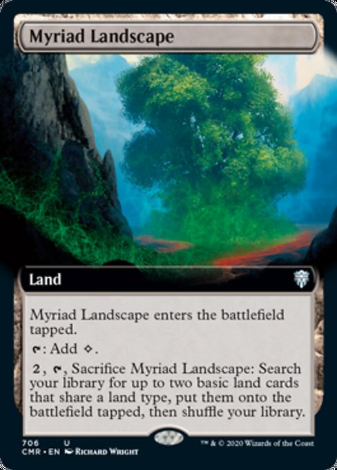 Myriad Landscape (Extended Art) (Commander Legends) Near Mint Foil