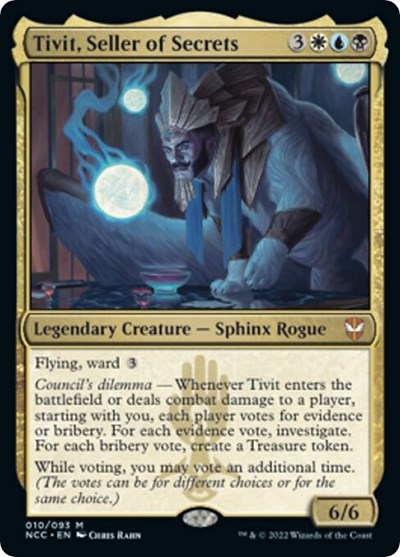 Tivit, Seller of Secrets (Commander: Streets of New Capenna) Near Mint