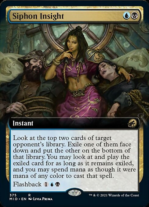 Siphon Insight (Extended Art) (Innistrad: Midnight Hunt) Near Mint