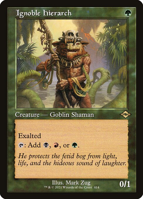 Ignoble Hierarch (Retro Frame) (Foil Etched) (Modern Horizons 2) Medium Play Foil
