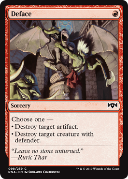 Deface (Ravnica Allegiance) Near Mint