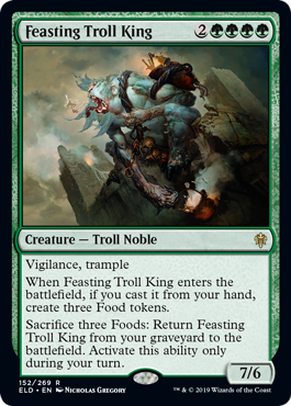 Feasting Troll King (Throne of Eldraine) Near Mint