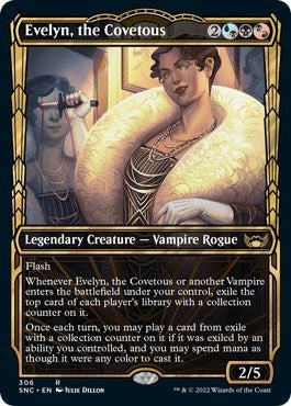 Evelyn, the Covetous (Showcase) (Streets of New Capenna) Near Mint