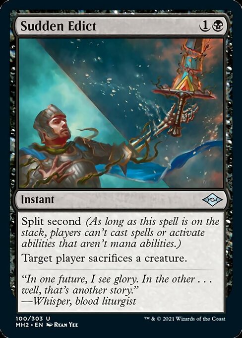 Sudden Edict (Modern Horizons 2) Near Mint Foil