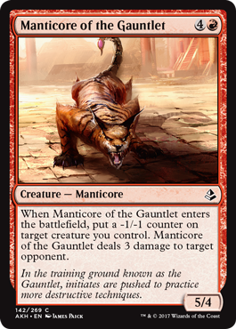 Manticore of the Gauntlet (Amonkhet) Near Mint Foil