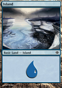Island (235) (Shards of Alara) Medium Play Foil