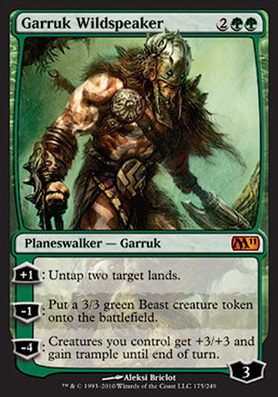 Garruk Wildspeaker (Magic 2011 Core Set) Medium Play
