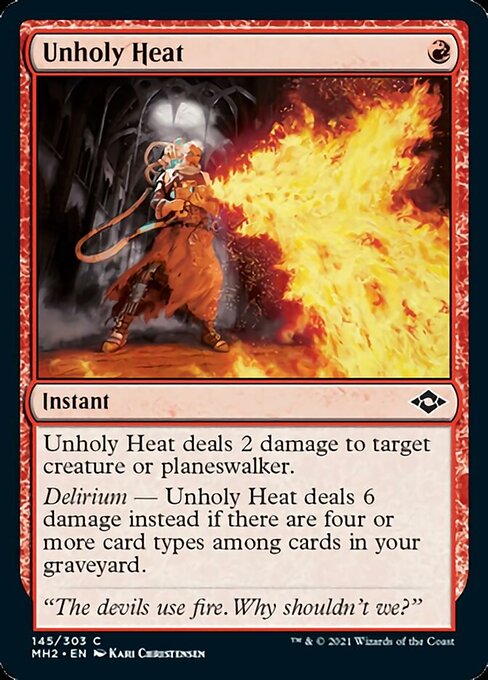 Unholy Heat (Modern Horizons 2) Near Mint Foil