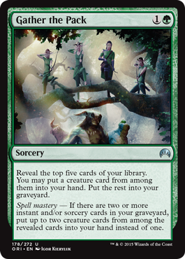 Gather the Pack (Magic Origins) Near Mint