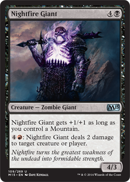 Nightfire Giant (Magic 2015 Core Set) Medium Play