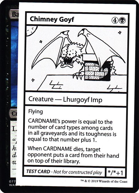 Chimney Goyf (No PW Symbol) (Mystery Booster Test Print 2021) Near Mint