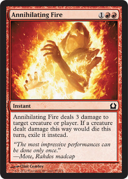 Annihilating Fire (Return to Ravnica) Light Play