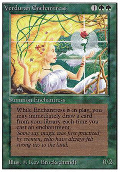 Verduran Enchantress (Revised) Medium Play
