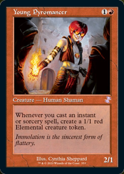 Young Pyromancer (Time Spiral Remastered) Light Play Foil