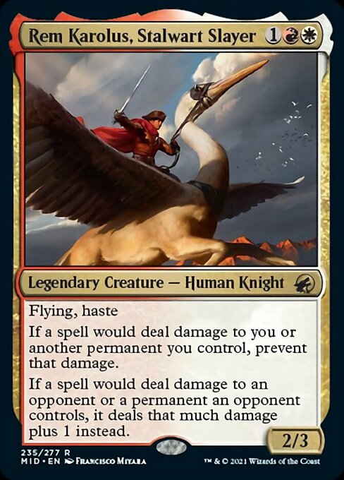 Rem Karolus, Stalwart Slayer (Innistrad: Midnight Hunt) Medium Play