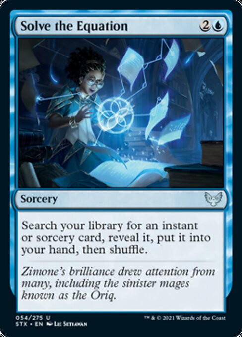 Solve the Equation (Strixhaven) Light Play Foil