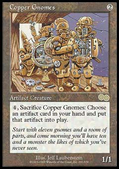 Copper Gnomes (Urza's Saga) Medium Play