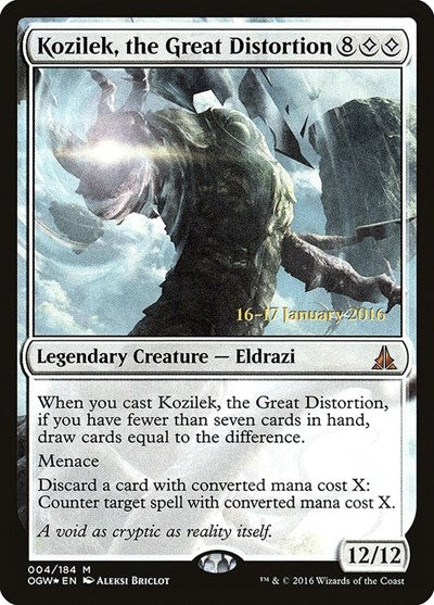 Kozilek, the Great Distortion (Promos: Prerelease Cards) Near Mint Foil