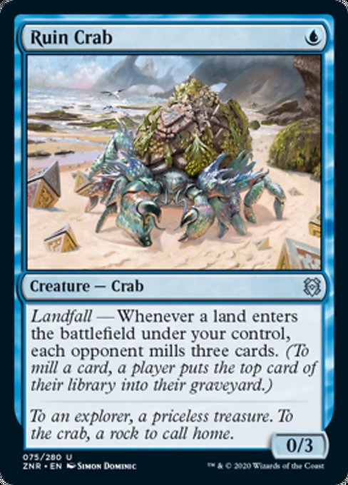 Ruin Crab (Zendikar Rising) Near Mint Foil